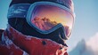 © Marina - Brightly colored ski goggles reflect stunning mountain scenery,