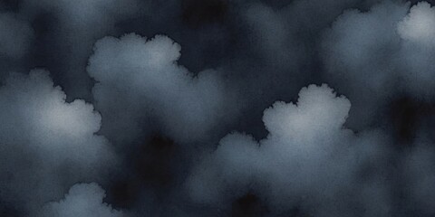 The sky is dark and cloudy