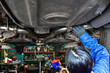© Jack Tamrong - Close up car mechanic checking underneath car problem in auto repair service