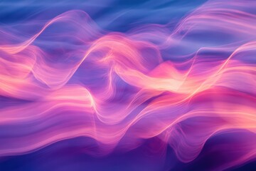 Canvas Print - Abstract Pink and Purple Wave Pattern Design