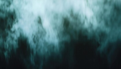 Poster - Ethereal Turbulence of Aqua Mist. Abstract Blur of Dark Green Water Vapor in Motion for Atmospheric Art, Calm Wallpaper, or Meditation