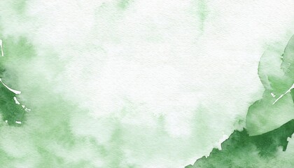Fototapete - Soft green watercolor background with light texture, abstract artistic design perfect for eco-friendly themes, cards, and digital use COP 30 31