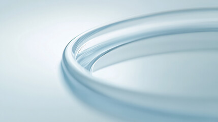 Leinwandbilder - A close-up of a white and light blue blurred background, with soft, dreamy tones creating a serene and calming effect.

