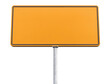© PixMarket - Blank yellow road sign isolated on transparent background