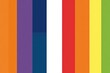 © LucieAliceNova - A vibrant rainbow flag with seven horizontal stripes in red, orange, yellow, green, blue, indigo, and violet