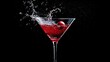 © Oleksandr Kozak - Bartender adding cranberry juice to a cosmopolitan cocktail with a splash