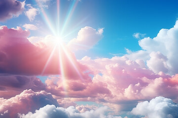 mesmerizing natural spectacle of a rainbow in sky is created by combination of meteorological and at