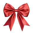 © Ahmad - red satin bow isolated on white transparent background