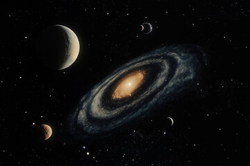 Wall Mural - space backdrop, galaxy desktop background