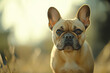 © Oshada - White French Bulldog portrait against blurred background