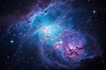 Wall Mural - colorful nebula clouds are made up of colorful clouds of interstellar gas.