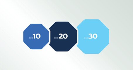 Wall Mural - four step arrow template for presentation. 4 steps options, elements, infographic.