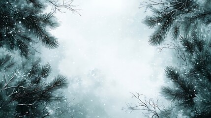 Canvas Print - winter forest in winter