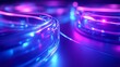 © KP - A vibrant close-up of glowing LED lights in shades of blue and purple, creating a futuristic and dynamic atmosphere.