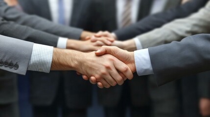 Wall Mural - Business Partnership Handshake Collaboration