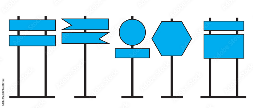 Map Direction Sign Print Road signs icon. Street board symbol. Traffic signpost signs ...