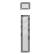 © Robert Sobucki - silver metal font letter i 3d with mesh inside