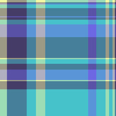 Couch fabric pattern plaid, satin texture textile tartan. Postcard seamless check background vector in cyan and pastel colors.