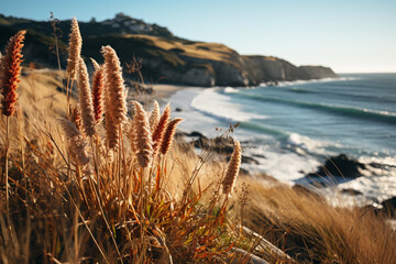 grasses on cliffs demonstrate adaptability, erosion control, and creation of unique ecosystems in these challenging environments