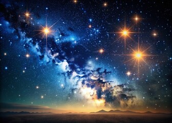 Wall Mural - minimalist night sky: abstract starry pattern