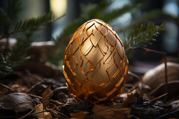 idea that certain things are truly one-of-a-kind and valuable is represented by a golden egg, highlighting concept of rarity and worth