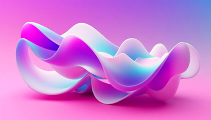Wall Mural - colorful abstract waves create a mesmerizing visual experience