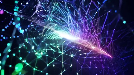 Wall Mural - vibrant abstract light movement dynamic visual experience in motion
