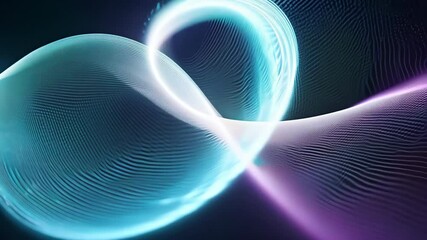 Wall Mural - colorful abstract light movement waves create mesmerizing digital visual effects