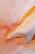 © Iryna - A painting of a yellow and orange swirl with a white background. The painting has a lot of texture and he is abstract