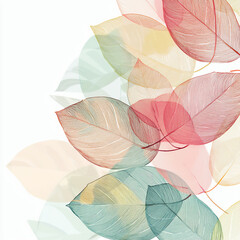 Wall Mural -  digital leaves background