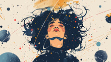 Mixed Media Woman Vector Art Free Stock Photo - Public Domain Pictures