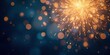 © SabsePahale - Sparkling Celebration: A burst of golden sparks against a deep blue background. This photo captures the essence of celebration, joy, and hope with its dazzling, abstract composition.Christmas,