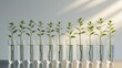 © Den Boro Day - Growing saplings in test tubes symbolize innovation and nature resilience