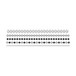 © TukTuk Design - Divider border frame circle shape horizontal line vector icon for decorative vintage doodle element for design in vector illustration