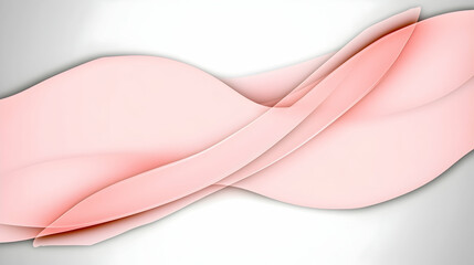 Wall Mural - Abstract pink wave design, elegant curves, grey background, perfect for website header or presentation template.