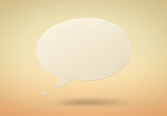 Wall Mural - paper thought bubble. background