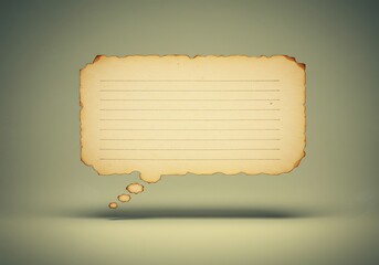 Wall Mural - paper thought bubble. background