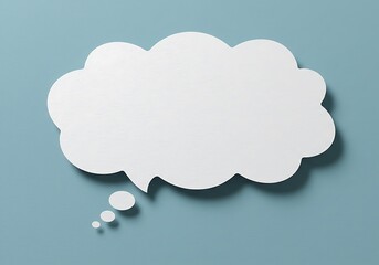 Wall Mural - paper thought bubble. background