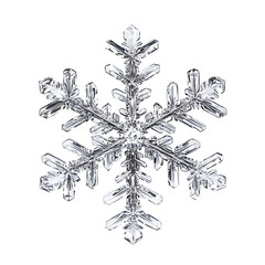 Wall Mural - Crystal snowflake.