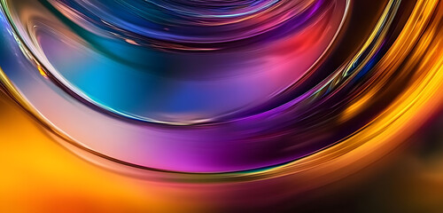 Wall Mural - colorful abstract swirl in motion