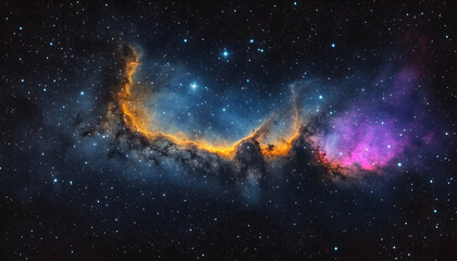 Wall Mural - colorful space galaxy cloud nebula. stary night cosmos