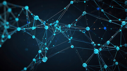 Connected polygons plexus vector background, digital data visualization. vector illustration