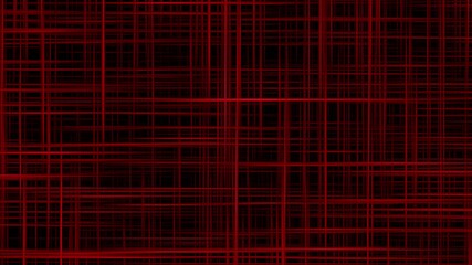 Wall Mural - red stick matrix flight background 4k loop features red three dimensional sticks moving and morphing