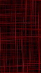 Wall Mural - vertical red stick matrix flight background 4k loop features red three dimensional sticks moving and