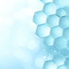 Wall Mural - Abstract Hexagon Ice Background