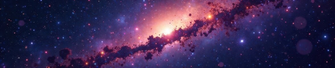 vast star field with bright stars and nebulae in deep space, cosmos, nebulae, astronomy