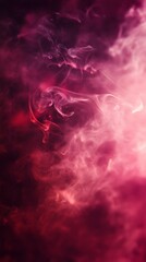 Wall Mural - a subtle bokeh background with shades of pink and red, leaving space for text in the center