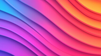 Sticker - A vibrant, wavy abstract background featuring a gradient of blue, pink, and orange colors, creating a dynamic and visually appealing design. background design enhancement