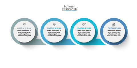 Wall Mural - business data visualization. timeline infographic icons designed for abstract background template mi