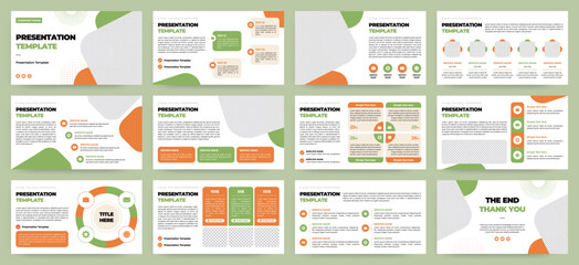 modern presentation slide templates. infographic elements template set for web, print, annual report